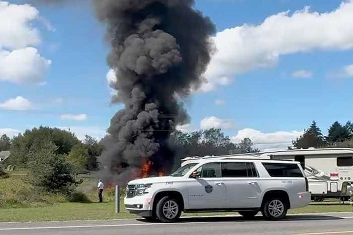 US F-16 fighter jet crashes during training in Michigan, pilot ejects safely