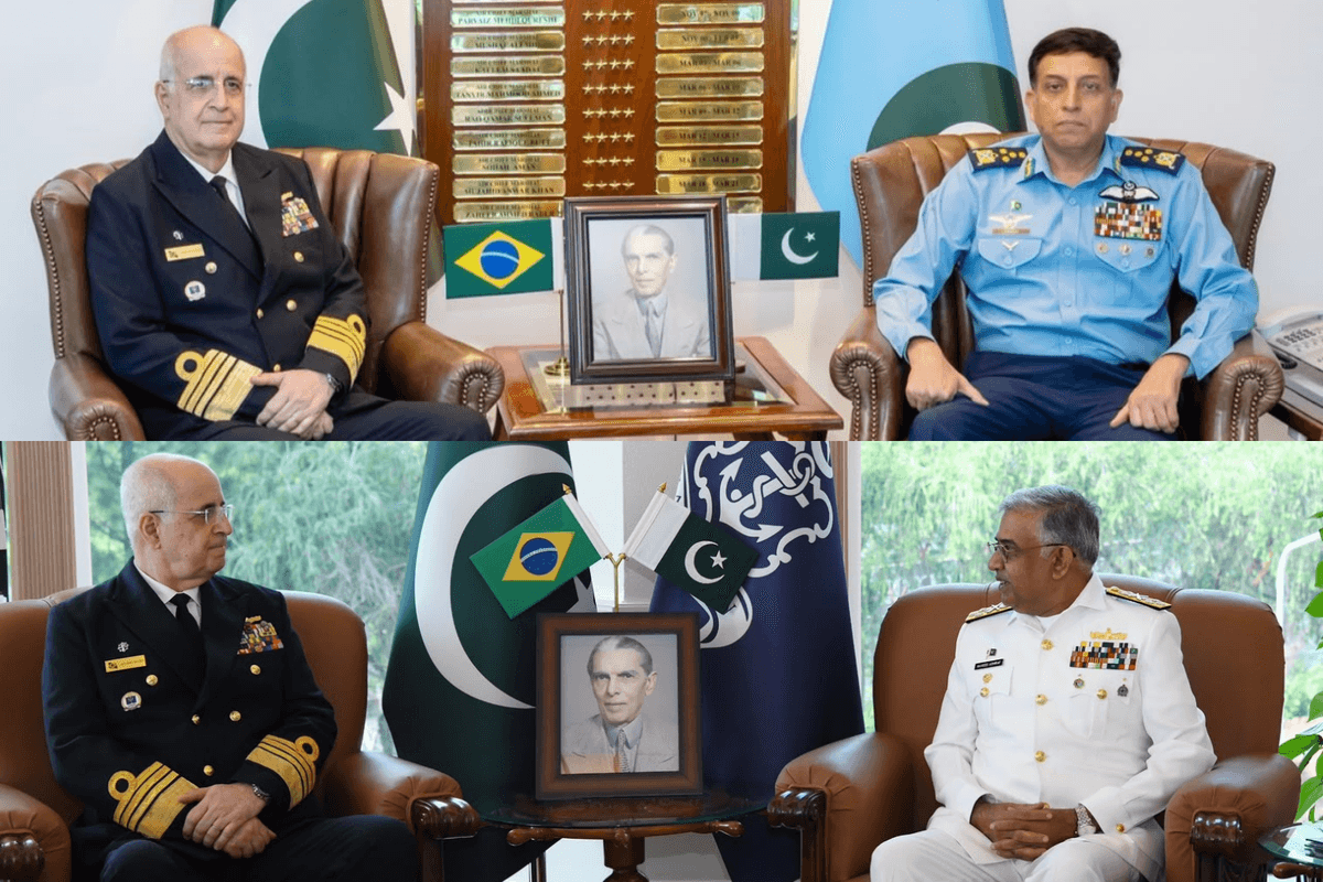 Brazilian defence chief meets Pakistan Navy and Air chiefs