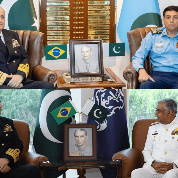 Brazilian defence chief meets Pakistan Navy and Air chiefs