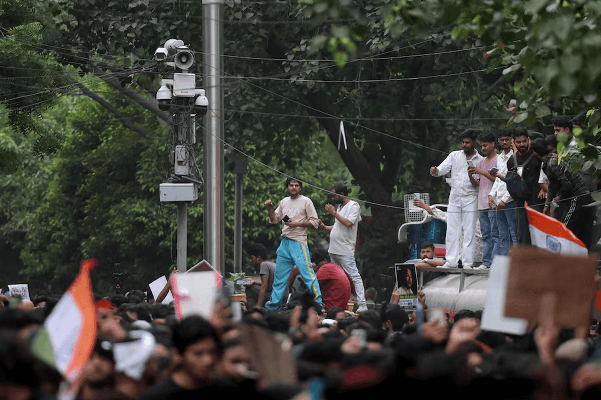 Modi faces challenge from activists over AI-powered surveillance at India youth protest