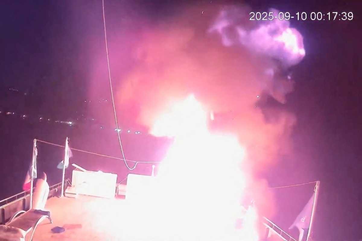 Italy sends navy ship to help Gaza aid flotilla after drone attack