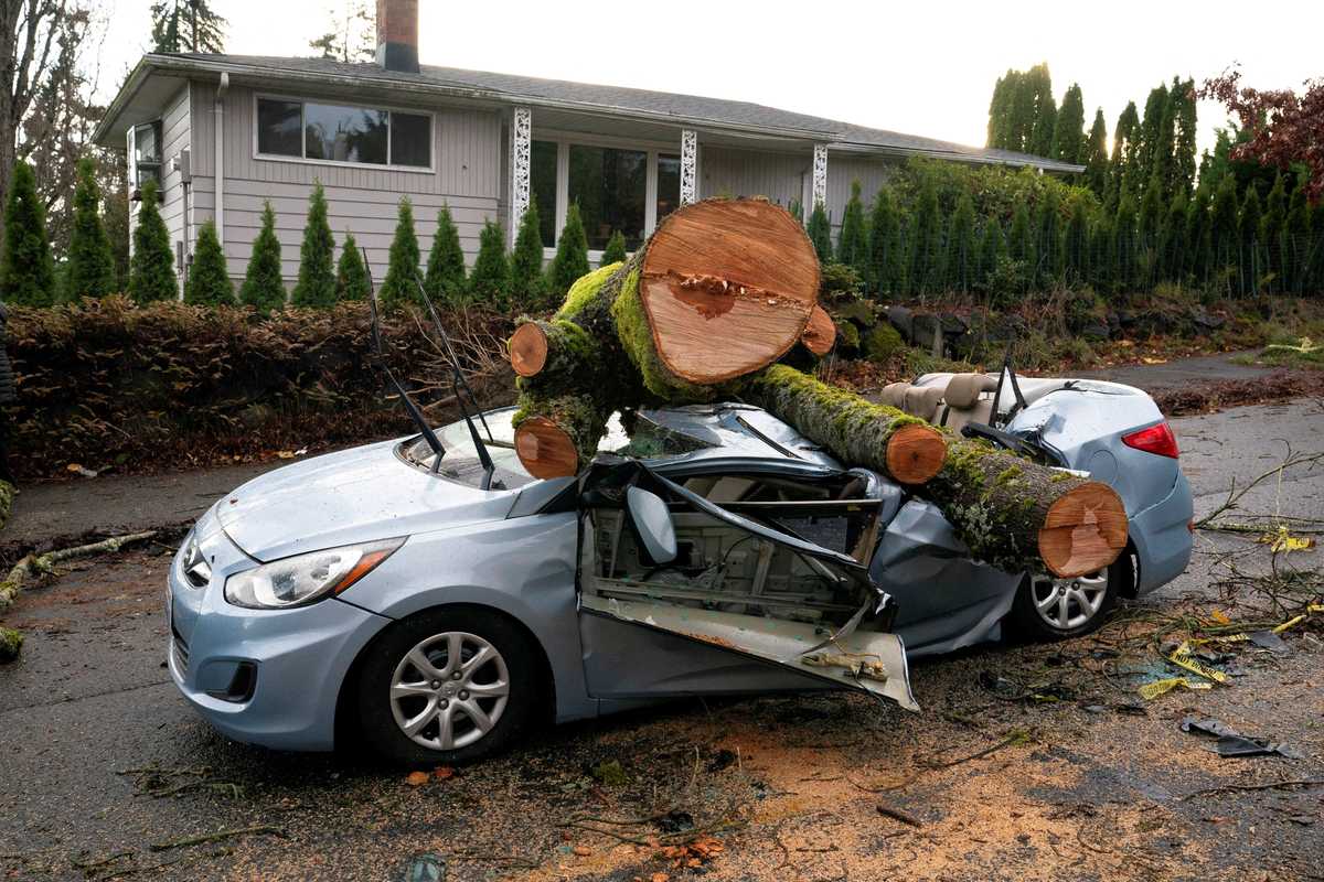 Atmospheric river pounds Northwest US, killing 2 and knocking out power across three states