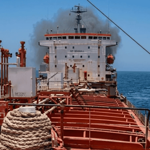 India says its sailors rescued off tanker ablaze off Oman