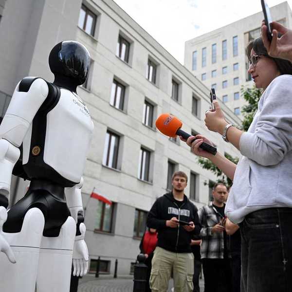 Robots protest rampant AI in Poland