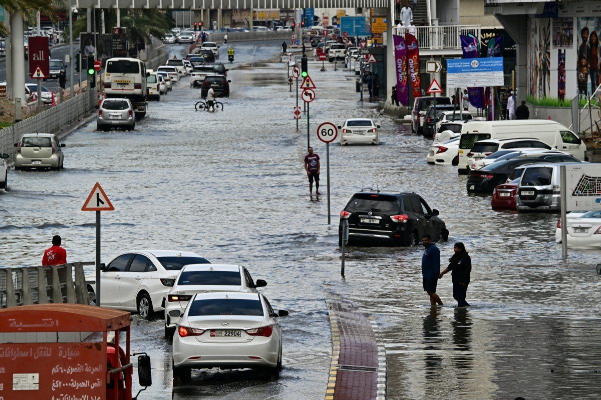 Flights cancelled, roads flooded as rare storm soaks UAE