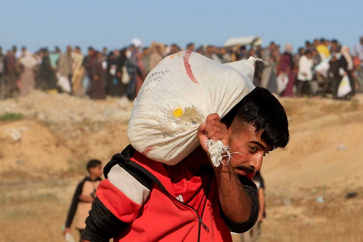 Are flour bags distributed in Gaza aid centers laced with opioids?