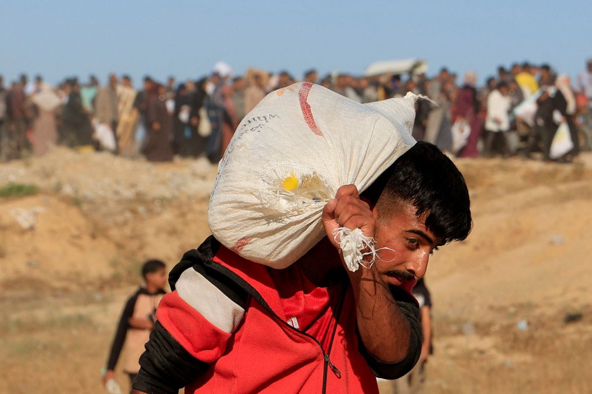 Are flour bags distributed in Gaza aid centers laced with opioids?