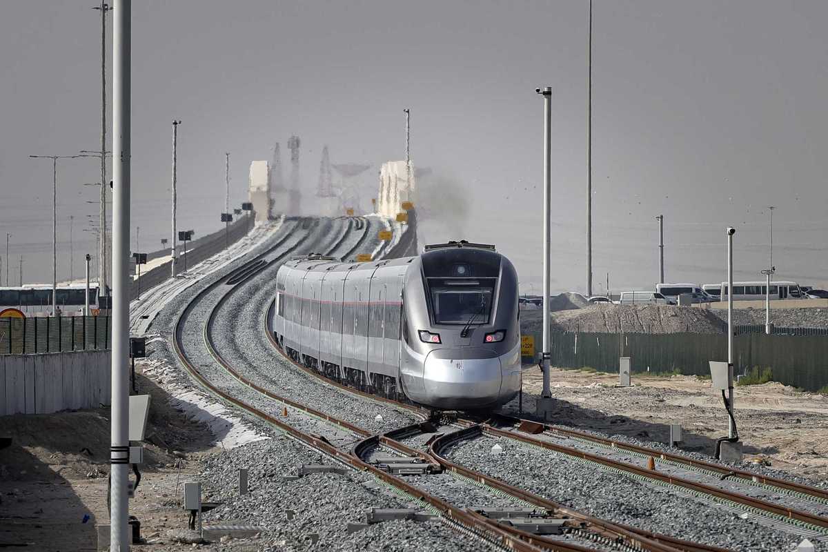 UAE's first passenger train arrives in Abu Dhabi, marking rail milestone