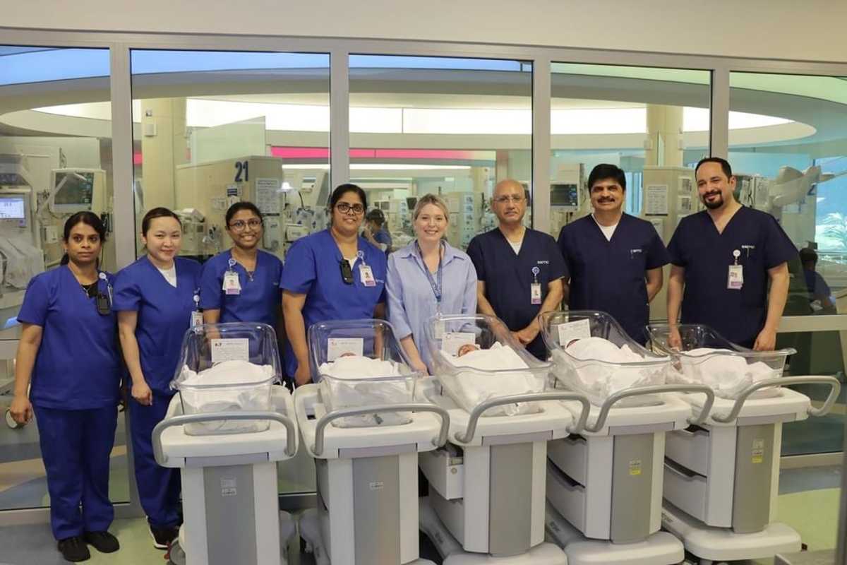 Abu Dhabi woman gives birth to quintuplets