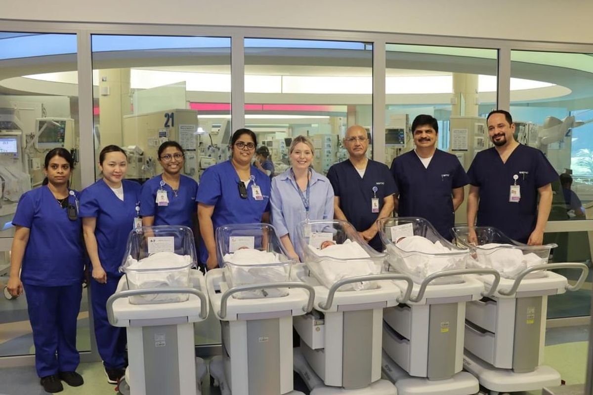 Abu Dhabi woman gives birth to quintuplets