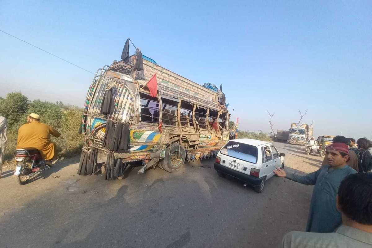 Two children killed, 13 injured in Peshawar wedding bus crash