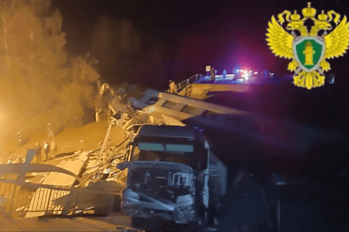 Seven killed after bridge collapse, train derailment in Russia's Bryansk region bordering Ukraine