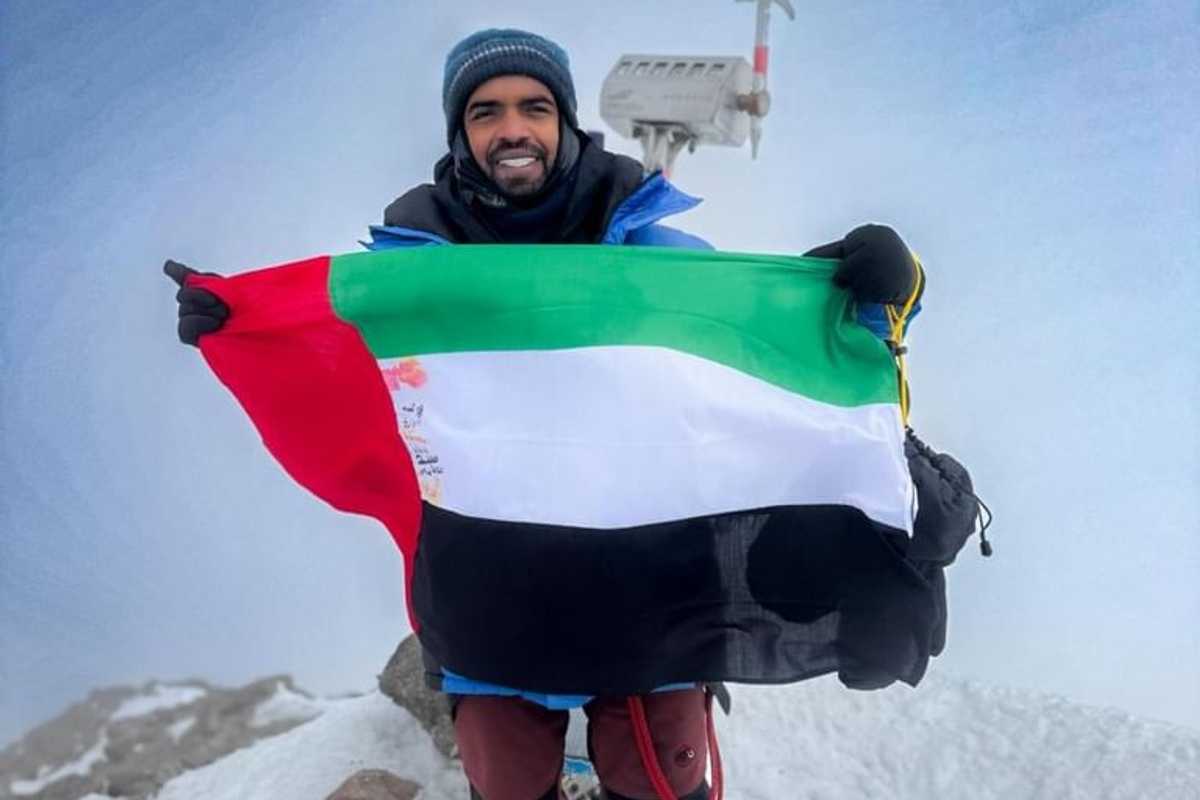 Emirati adventurer raises UAE flag on Europe’s tallest peak