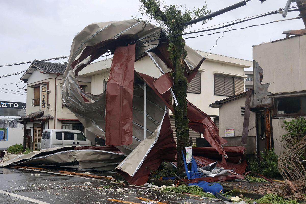 Millions evacuated as typhoon slams Japan's Kyushu, halting flights and factories