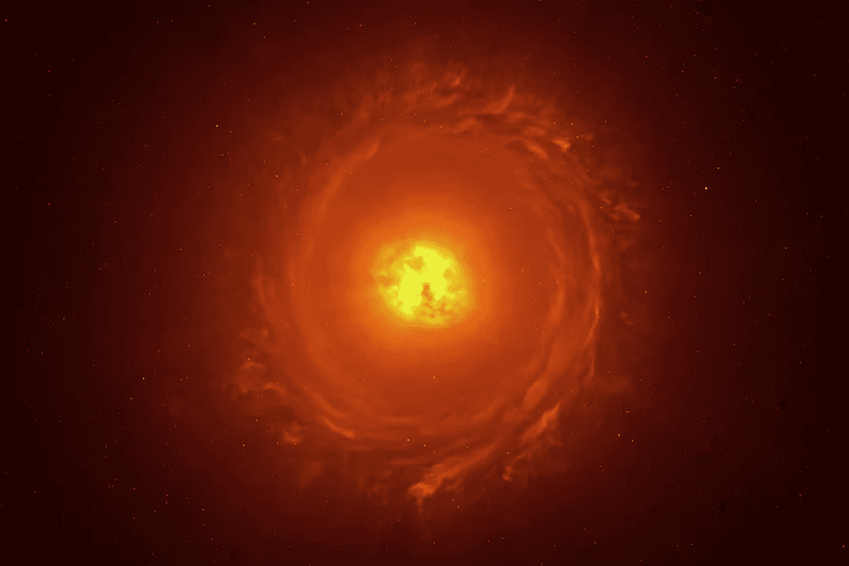 Scientists obtain image of a star on the precipice of disaster