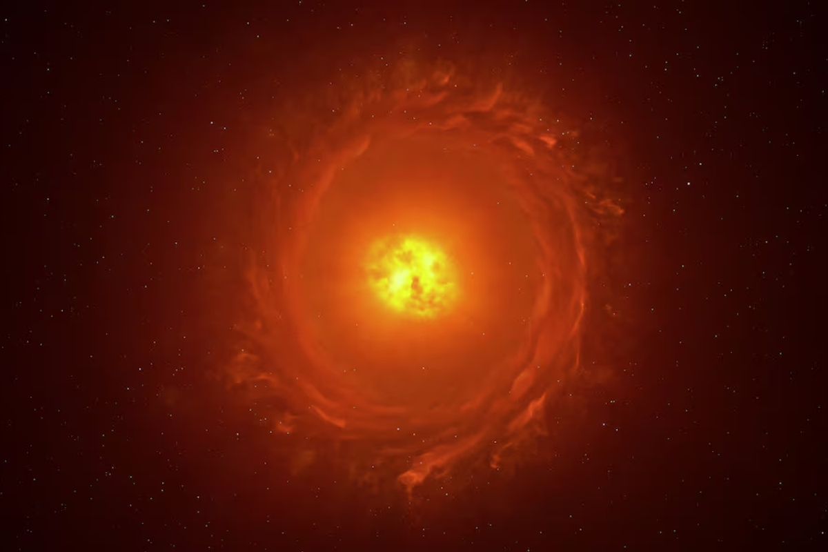 Scientists obtain image of a star on the precipice of disaster