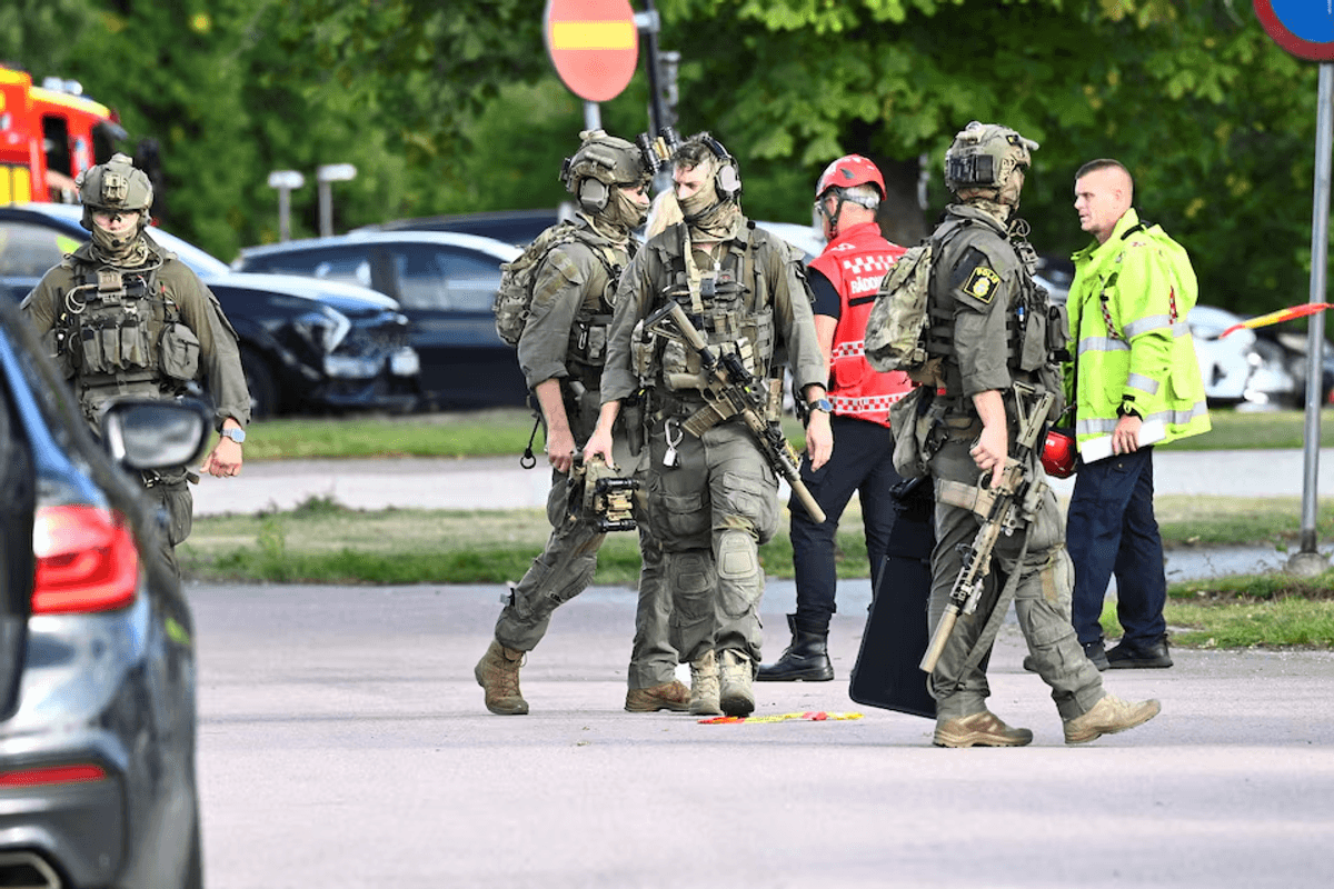 One killed, three injured when man attacks Swedish school with sword