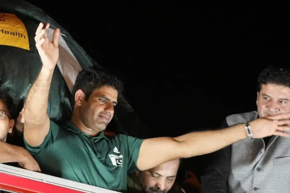 Arshad Nadeem gets grand welcome