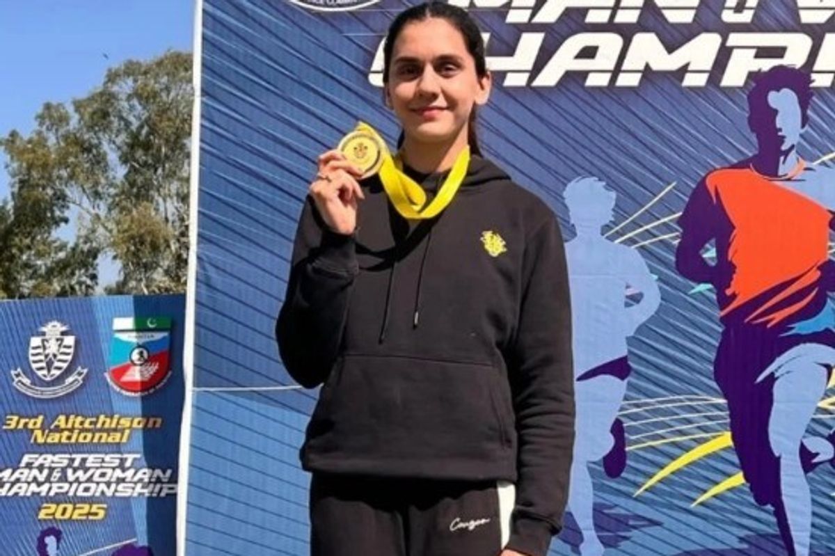 Athlete holding a medal at the 3rd Aitchison National Championship 2025.