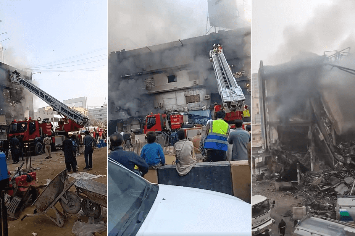 Fire at shopping complex in Pakistan’s Karachi kills at least six