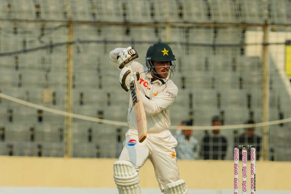 Azan Awais and Mohammad Abbas put Pakistan in control on Day 2 against Bangladesh