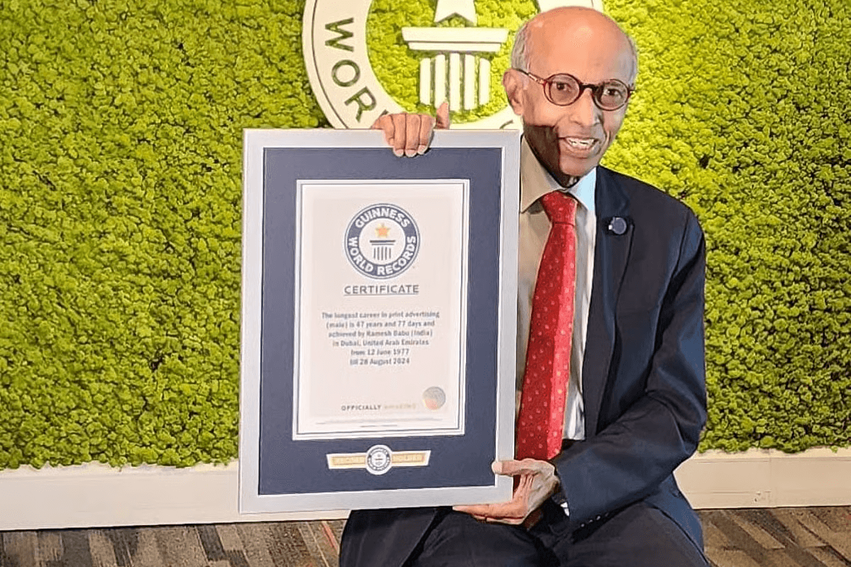 Dubai advertising veteran sets Guinness World Record for longest career