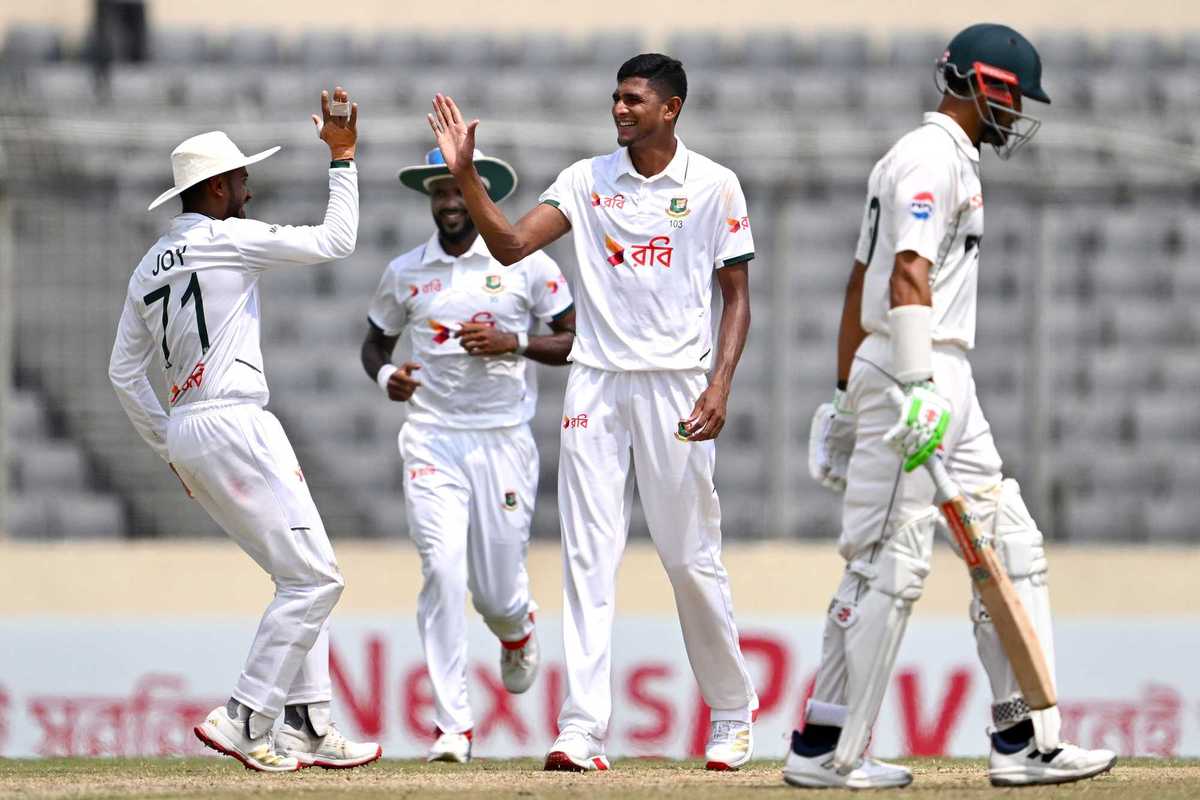 Nahid Rana's five-wicket haul leads Bangladesh to historic Test win over Pakistan