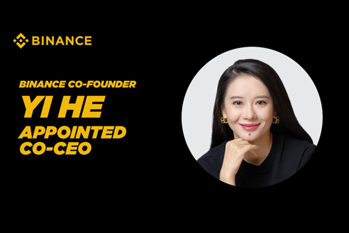Binance Co-Founder Yi He appointed Co-CEO as company nears 300 million users