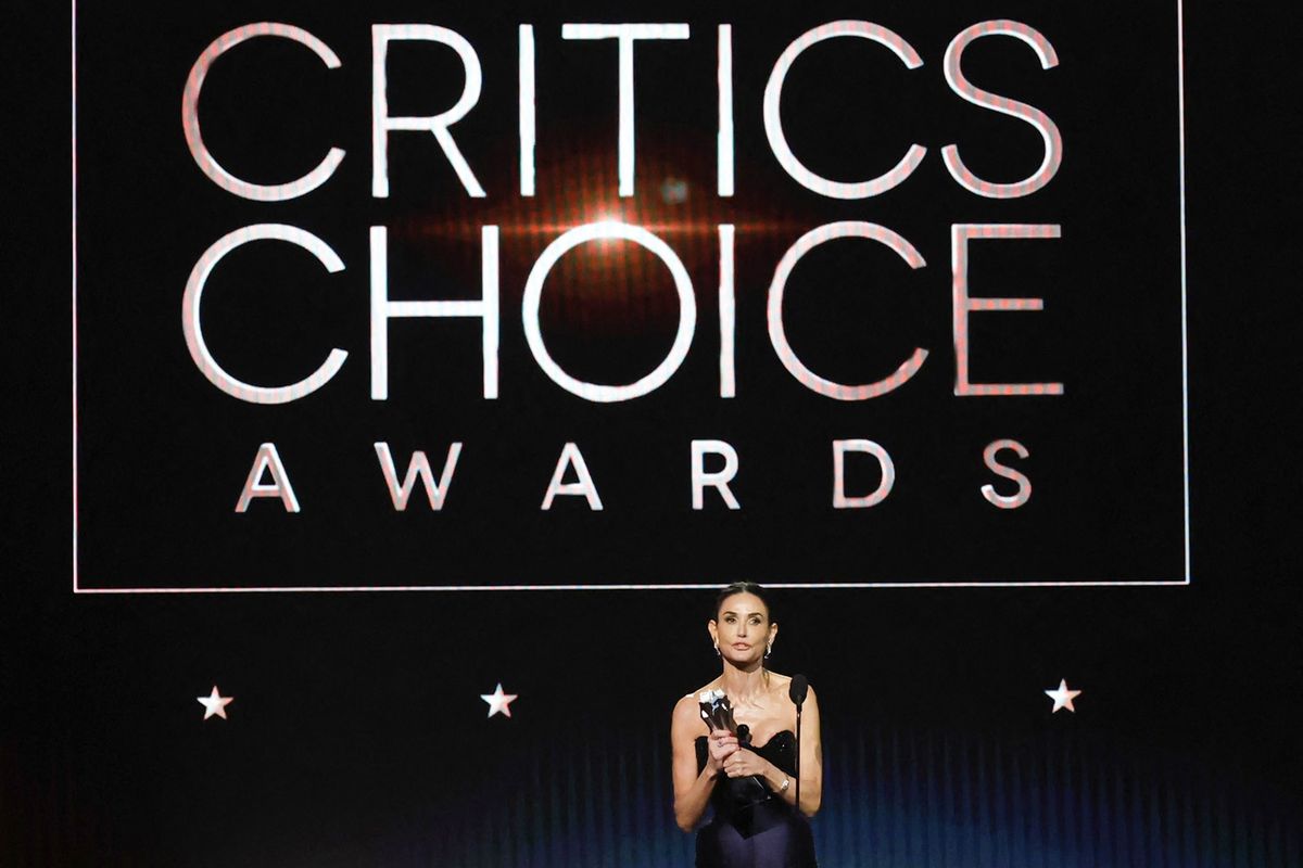 Demi Moore Triumphs at Critics Choice Awards Amid Rival's Scandal