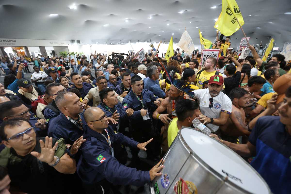 Protesters force their way into COP30 summit venue, clash with security