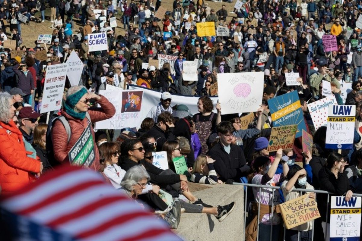 Scientists rally in US cities to protest Trump cuts