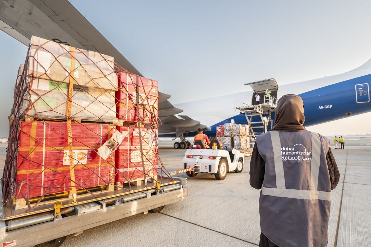 Dubai Humanitarian airlifts 71.6 metric tons of essential medical supplies to Gaza