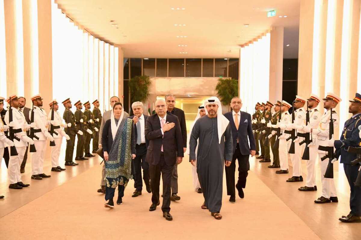Pakistan’s president begins four-day UAE visit in Abu Dhabi