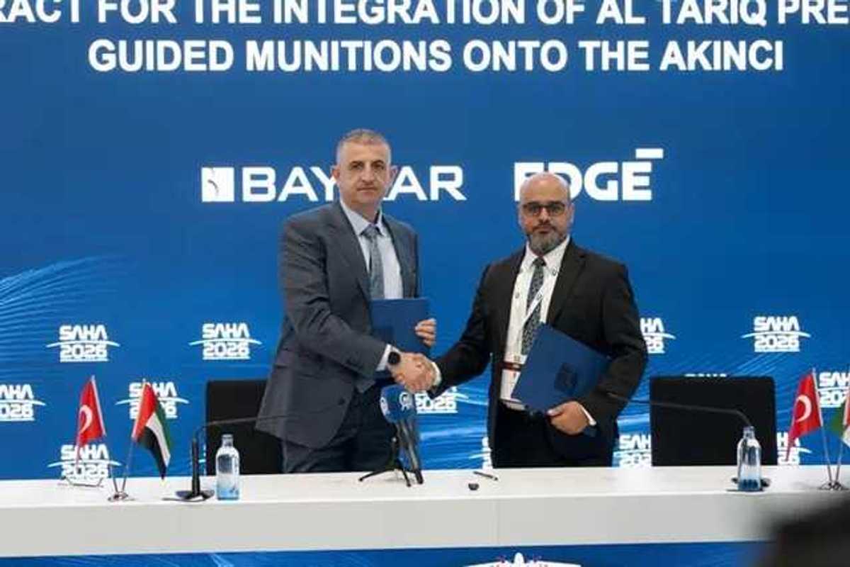 UAE's EDGE and Turkey's Baykar sign contract to arm AKINCI drone with AL TARIQ munitions