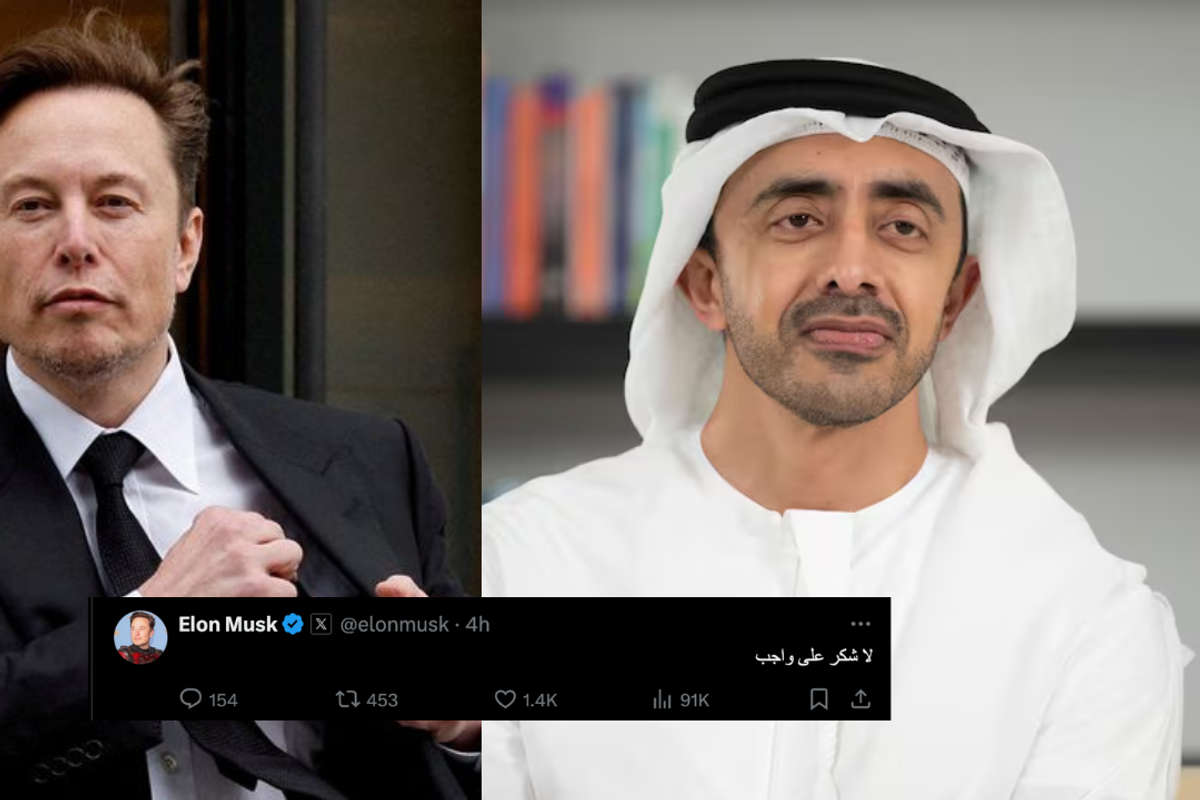 Sheikh Abdullah bin Zayed thanks Elon Musk for supporting UAE’s field hospital in Gaza