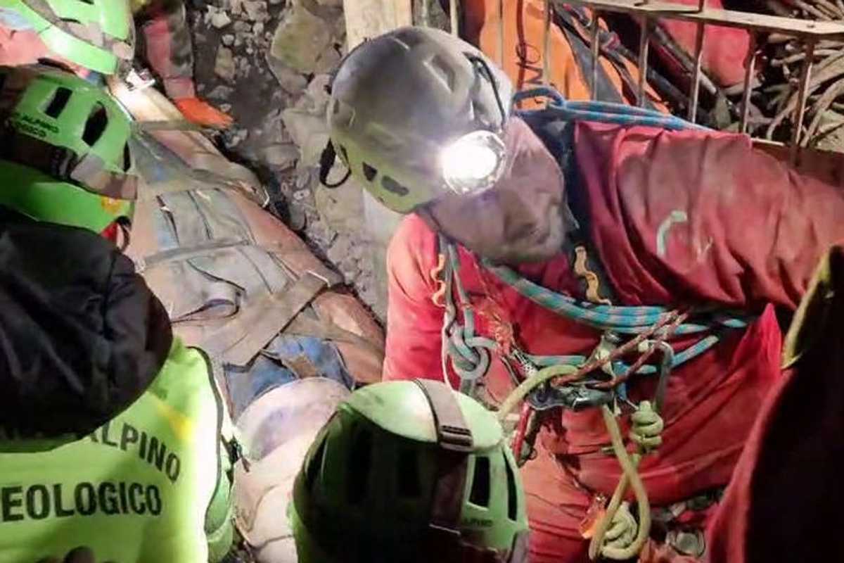 Italian woman rescued from cave after three-day ordeal