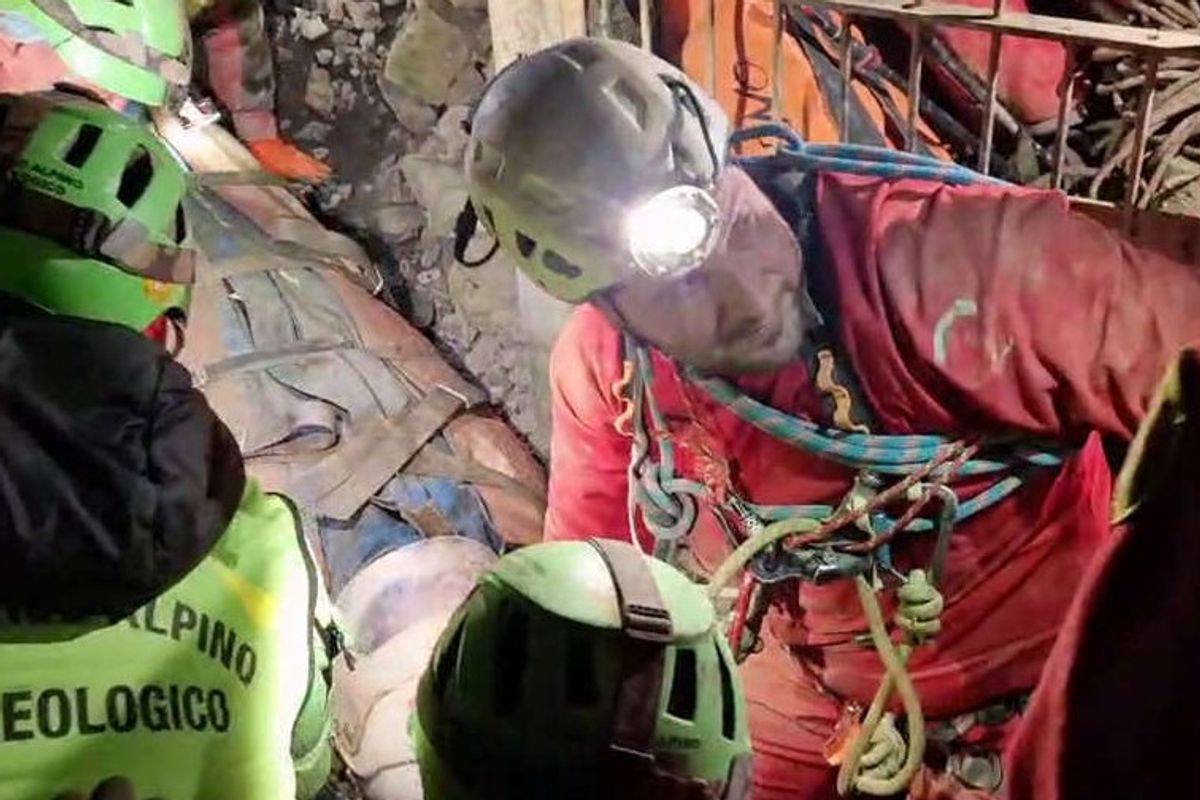 Italian woman rescued from cave after three-day ordeal