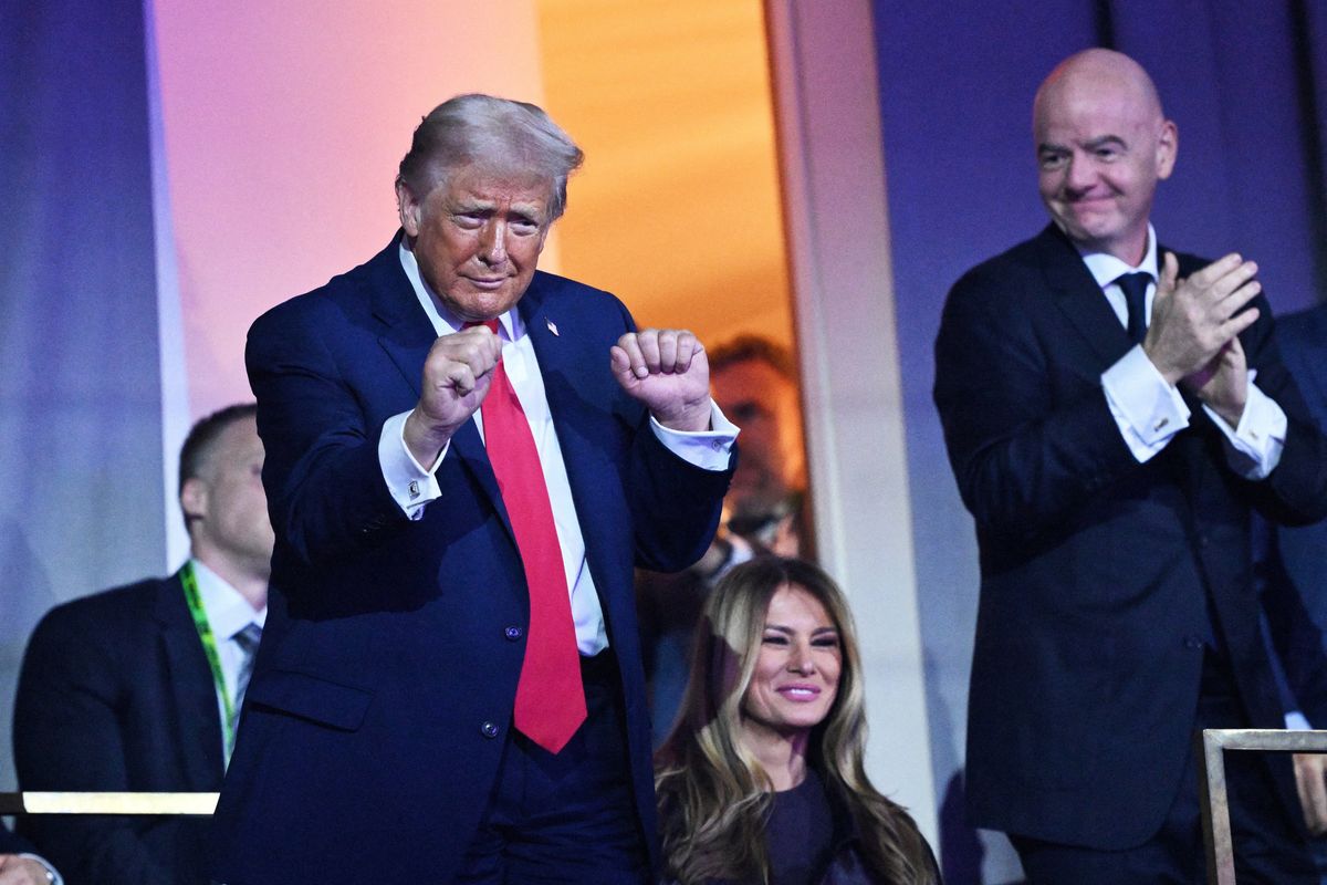 Peace medal and YMCA: Trump steals the show at World Cup draw