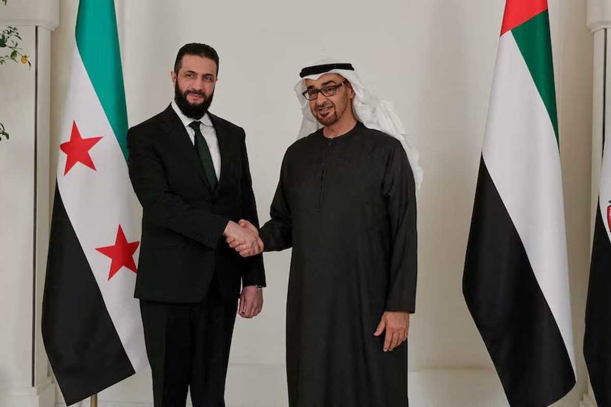 UAE president reaffirms support for Syria in a call with Sharaa