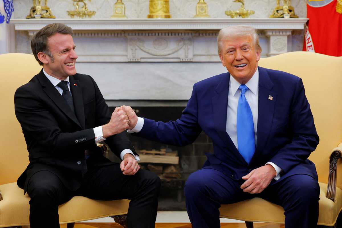 Macron describes talks with Trump on Red Sea maritime crisis and Ukraine air defense as 'constructive'