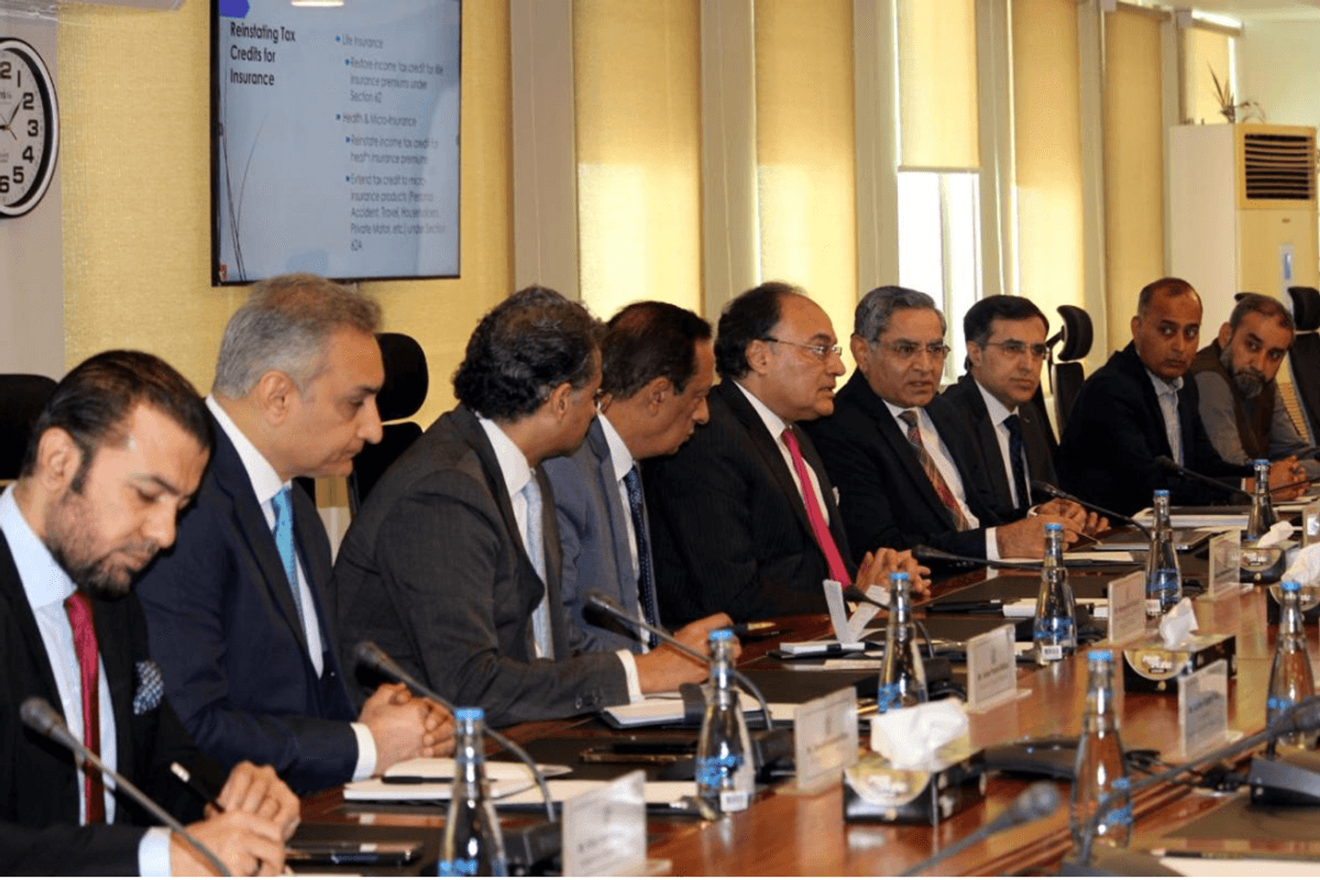 Finance Minister Aurangzeb reviews insurance sector budget 2026-27 proposals