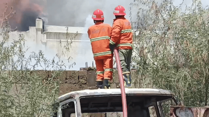 Fire erupts at oil facility near major Pakistan truck terminal
