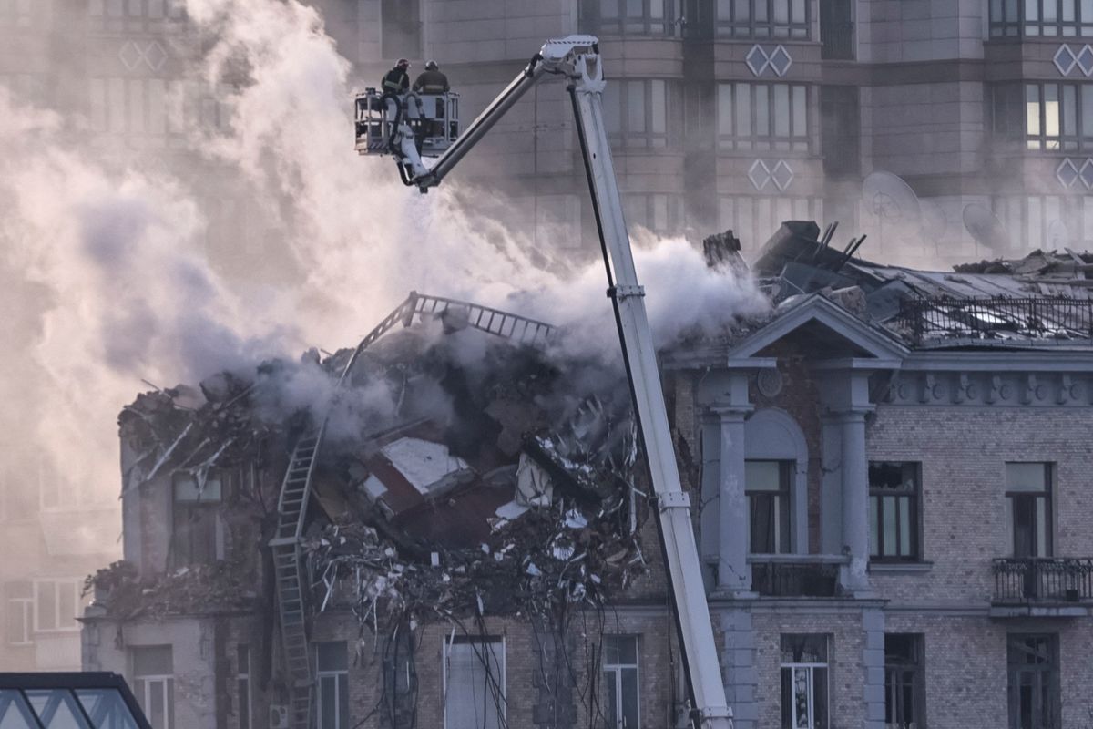 Two killed in Russian drone strike on Kyiv