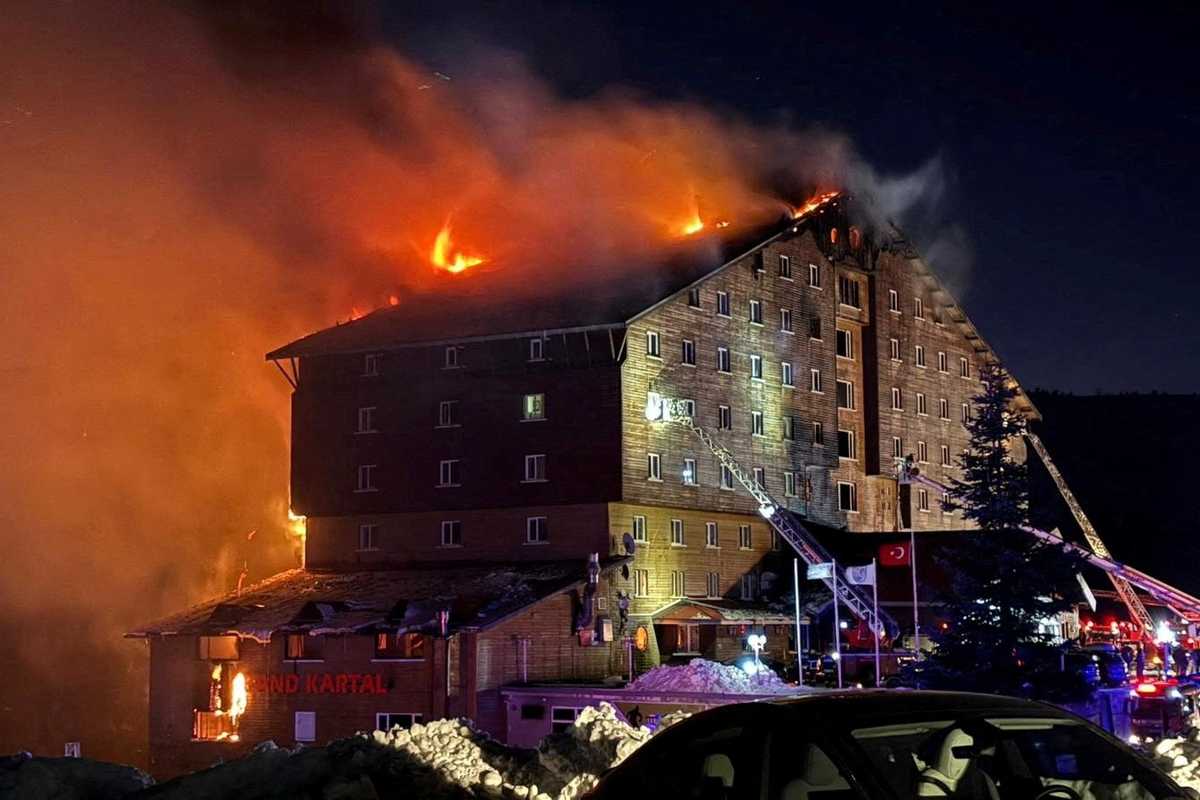 Turkish ski resort fire kills 66, forces guests to jump from windows