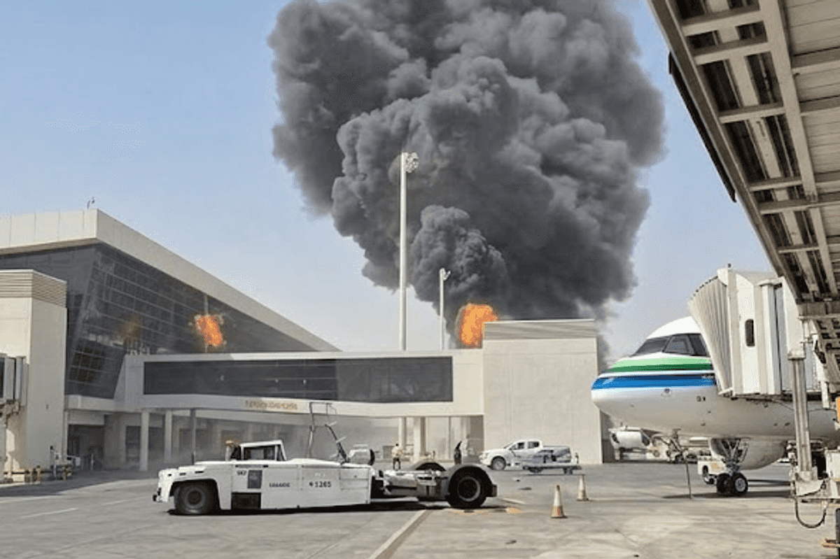 Riyadh airport suspends operations after attack leaves several wounded