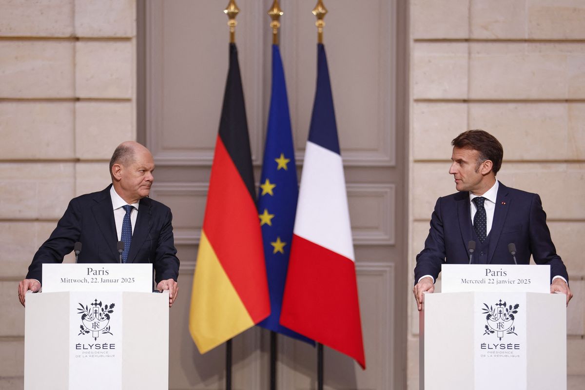 French and German leaders say must act for 'strong' Europe