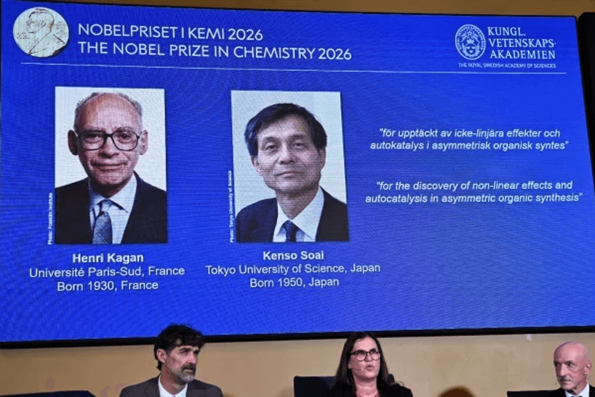 Kagan and Soai win 2026 chemistry Nobel for solving molecular mystery