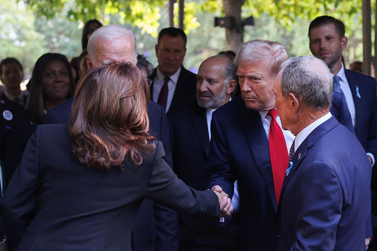 After fiery debate, Harris and Trump shake hands at 9/11 memorial New York, USA