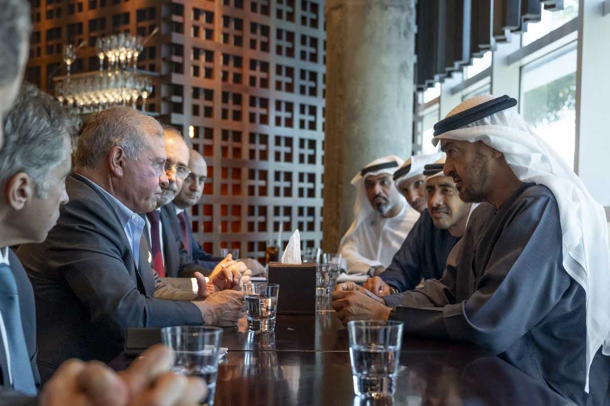 UAE president and Jordanian king discuss regional stability, economic cooperation