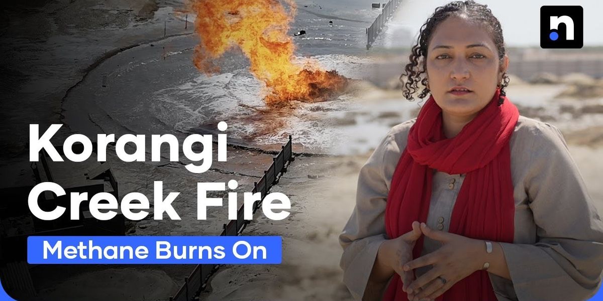 Dangerous methane fire rages in Karachi for 10 days | Nukta